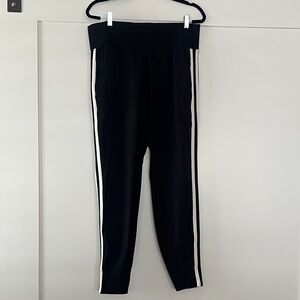 Athleta Black Venice Side Stripe Joggers.
